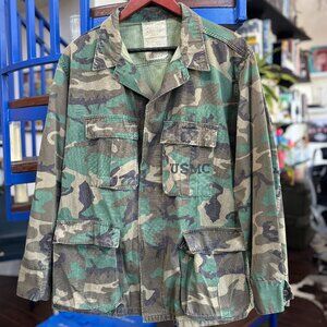 Vintage USMC Woodland Camo Field Jacket  – Medium